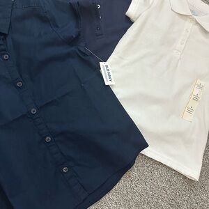 Old Navy Navy and White Polo Shirts